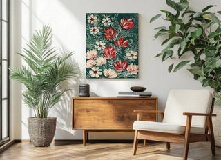 Folksy Floral I Print