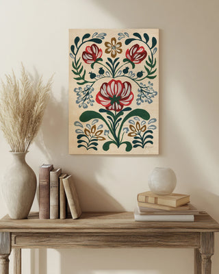 Folksy Floral II Print