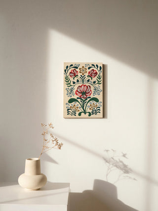 Folksy Floral II Print