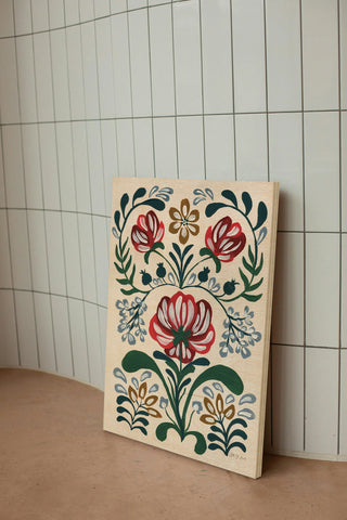 Folksy Floral II Print
