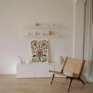 Folksy Floral II Print