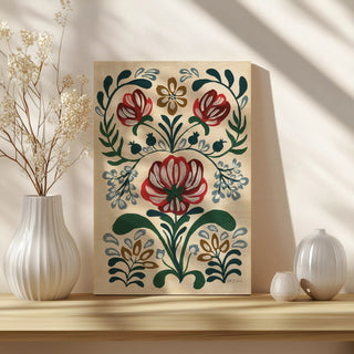 Folksy Floral II Print