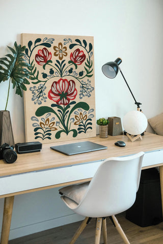 Folksy Floral II Print