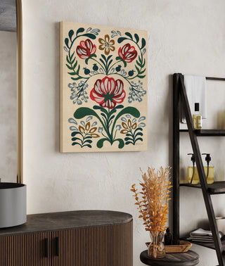 Folksy Floral II Print