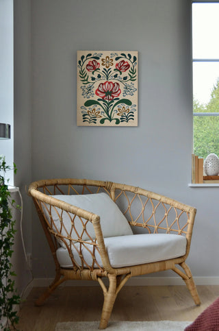 Folksy Floral II Print