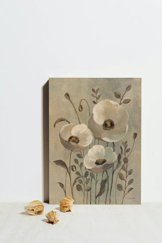 Poppies in Blue II Print