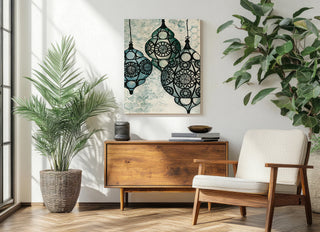 Moroccan Street Lanterns Print