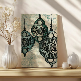 Moroccan Street Lanterns Print