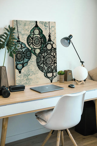 Moroccan Street Lanterns Print