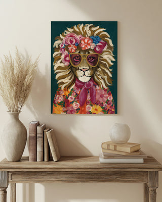Miami Living Lion Portrait I Print