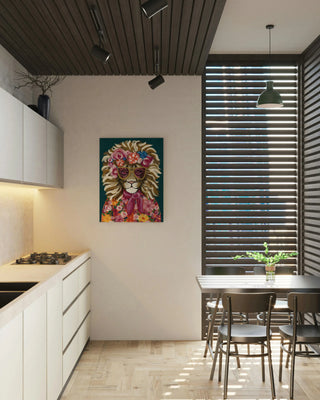 Miami Living Lion Portrait I Print