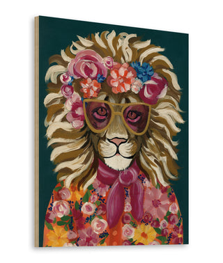 Miami Living Lion Portrait I Print