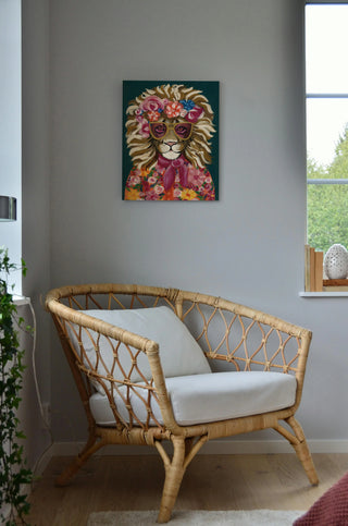 Miami Living Lion Portrait I Print