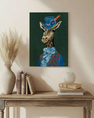 Mr Regal Giraffe Portrait Print