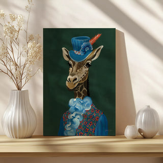 Mr Regal Giraffe Portrait Print