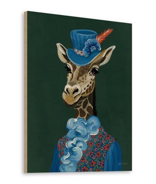 Mr Regal Giraffe Portrait Print