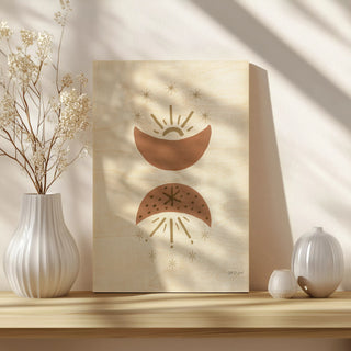Serene Moon and Sun Beams Print