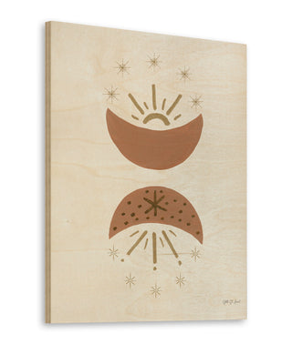 Serene Moon and Sun Beams Print