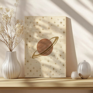 Serene Saturn and Stars Print
