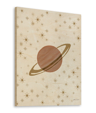 Serene Saturn and Stars Print