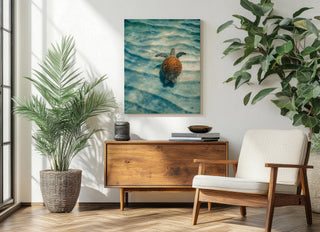 Sandbar Sea Turtle I Print