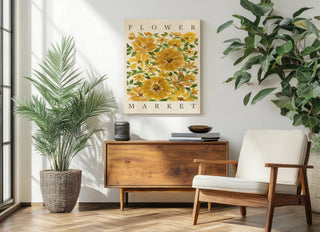 Sunflower Blooms Poster Print