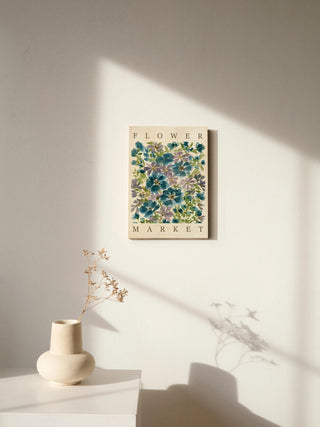 Blue Blooms Poster Print