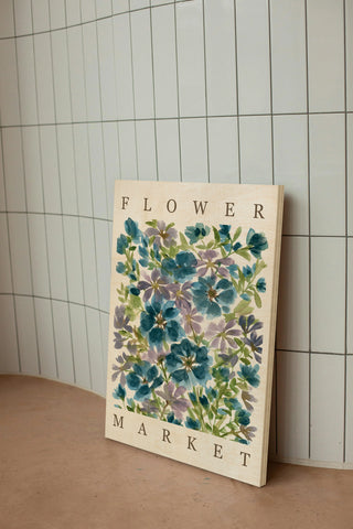 Blue Blooms Poster Print