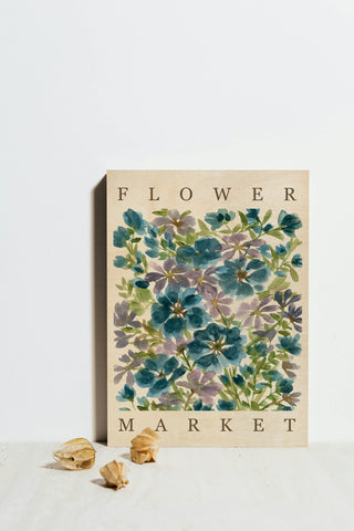 Blue Blooms Poster Print
