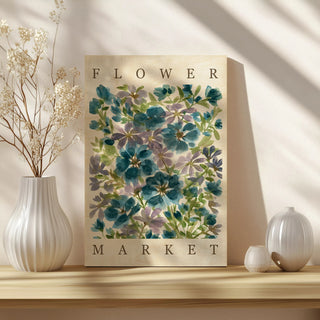 Blue Blooms Poster Print