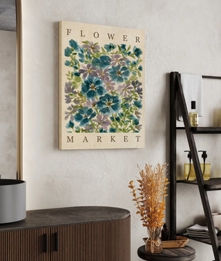 Blue Blooms Poster Print