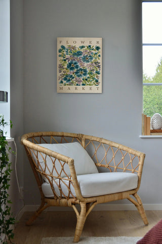 Blue Blooms Poster Print