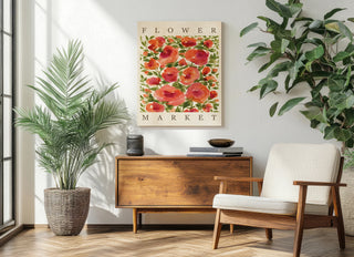 Coral Blooms Poster Print