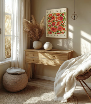 Coral Blooms Poster Print