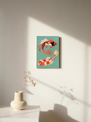Colorful Koi V Print