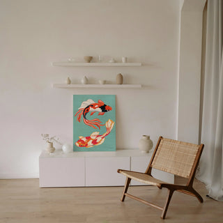Colorful Koi V Print