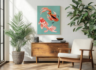 Colorful Koi VI Print
