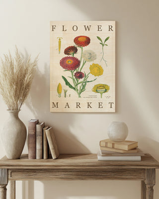 Flower Market Chart I Print