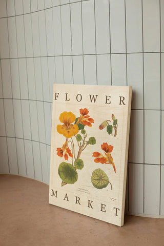 Flower Market Chart III Print