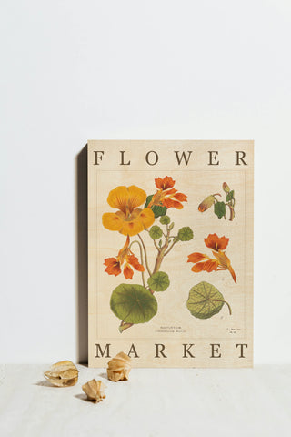 Flower Market Chart III Print