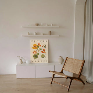 Flower Market Chart III Print