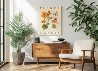 Flower Market Chart III Print