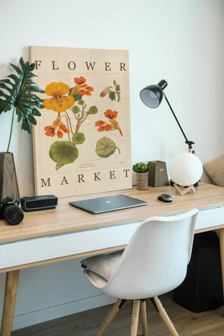 Flower Market Chart III Print