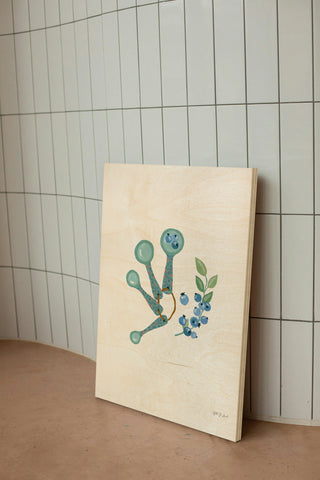 Baking with Blueberries II Print