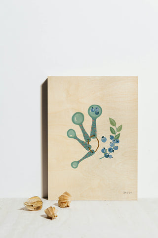 Baking with Blueberries II Print