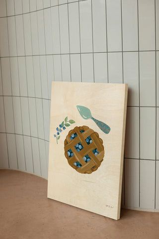 Baking with Blueberries III Print