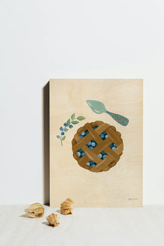 Baking with Blueberries III Print