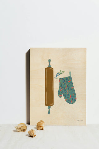Baking with Blueberries VI Print