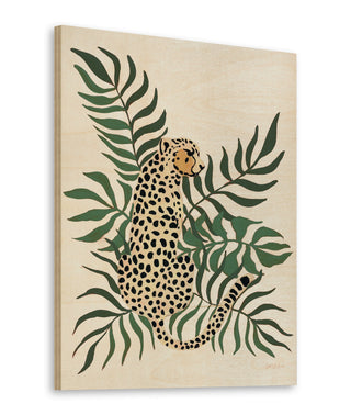 Sitting Cheetah Cream Print