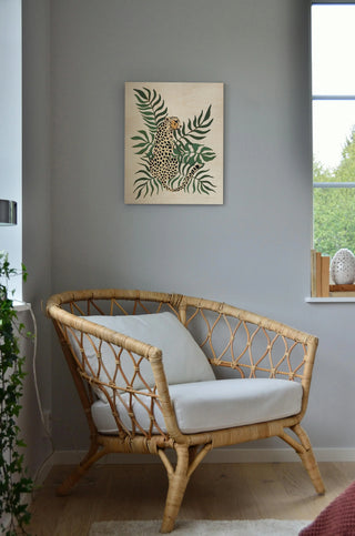 Sitting Cheetah Cream Print